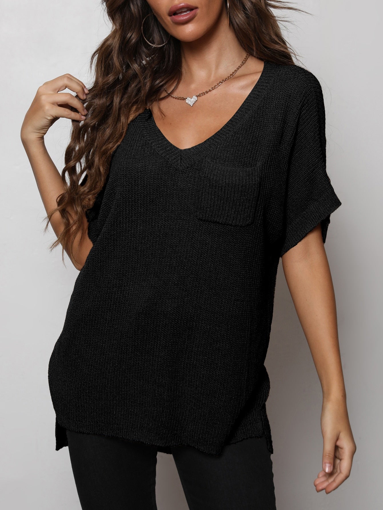 Jamie High-Low Knit Top