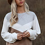 Color Block Crew Neck Sweatshirt