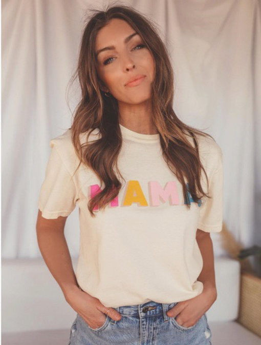 Mama Color Block Tee