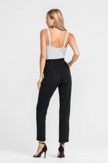 Lush Rolled Hem Straight Leg Pant