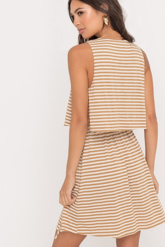 Striped Wrap Dress