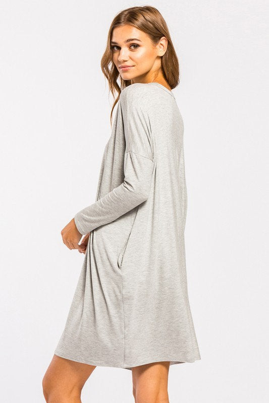 Cameron Jersey Dress Gray