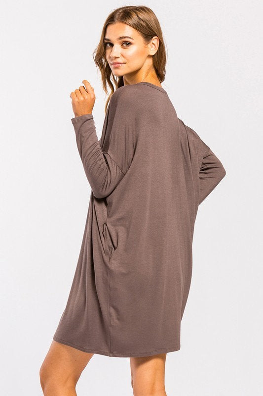 Cameron Jersey Dress Mocha