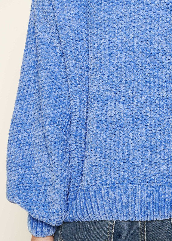 Chenille Turtleneck Sweater