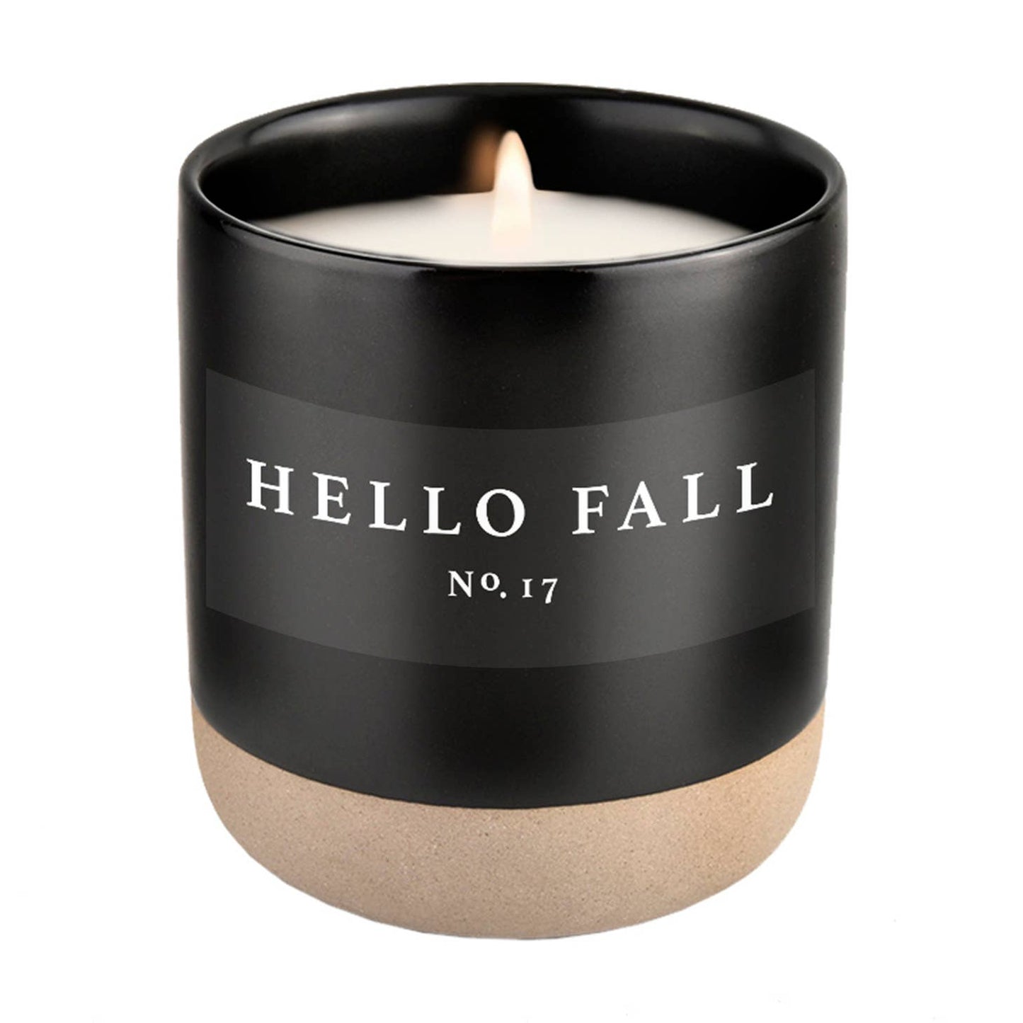 Hello Fall Soy Candle Stoneware Jar