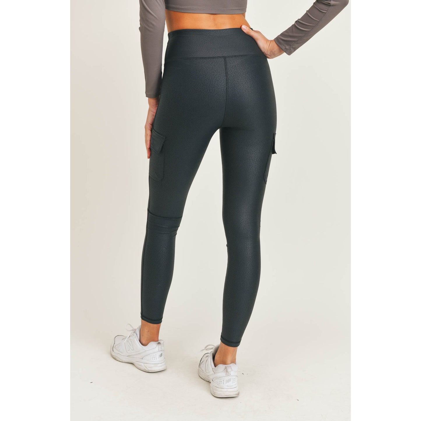 Foil High-Waisted Cargo Legging