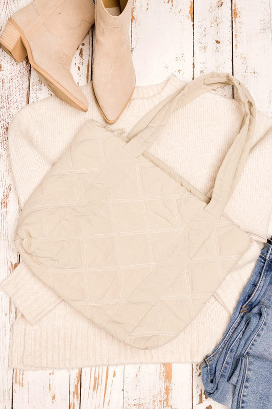 Quilted Puffer Tote