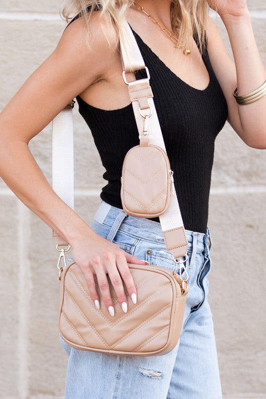 Elsie Quilted Crossbody Plus Mini Purse