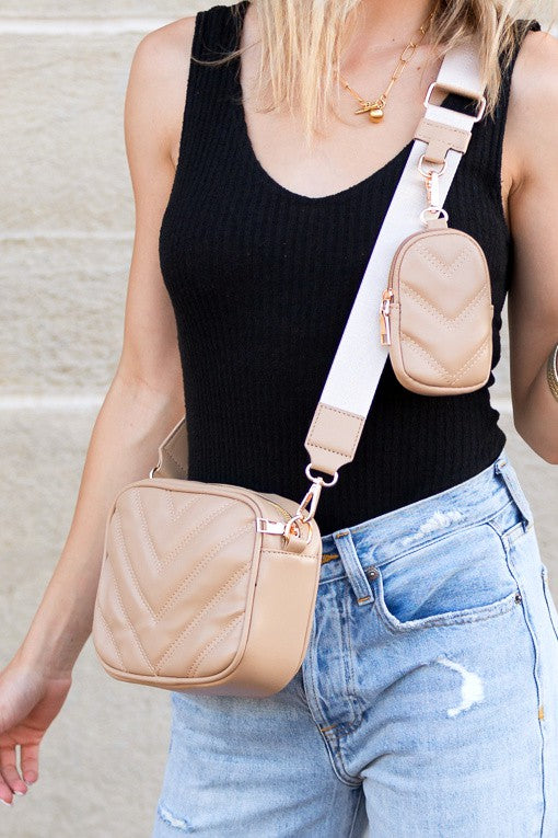Elsie Quilted Crossbody Plus Mini Purse