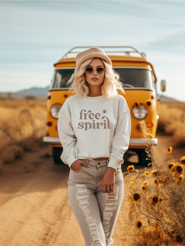 Free Spirit Crewneck Sweatshirt (Plus)