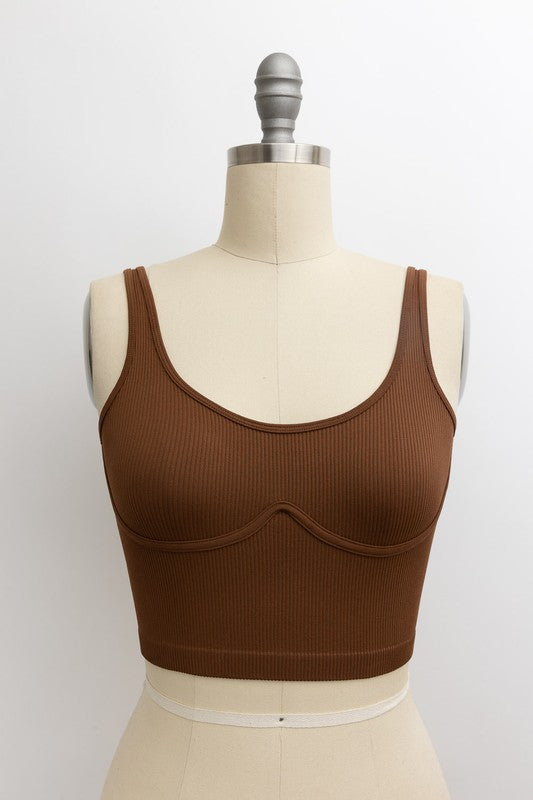 Ribbed Underline Brami Top