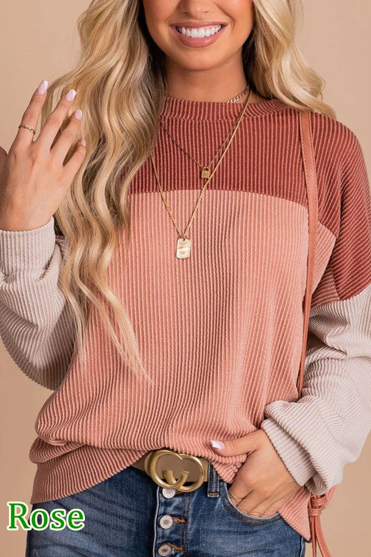 Ribbed Tunic Top
