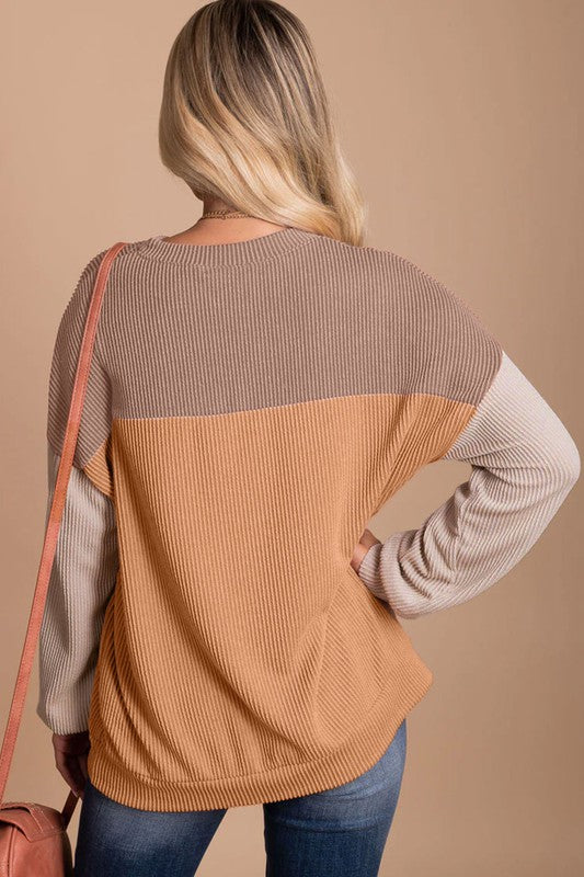Ribbed Tunic Top
