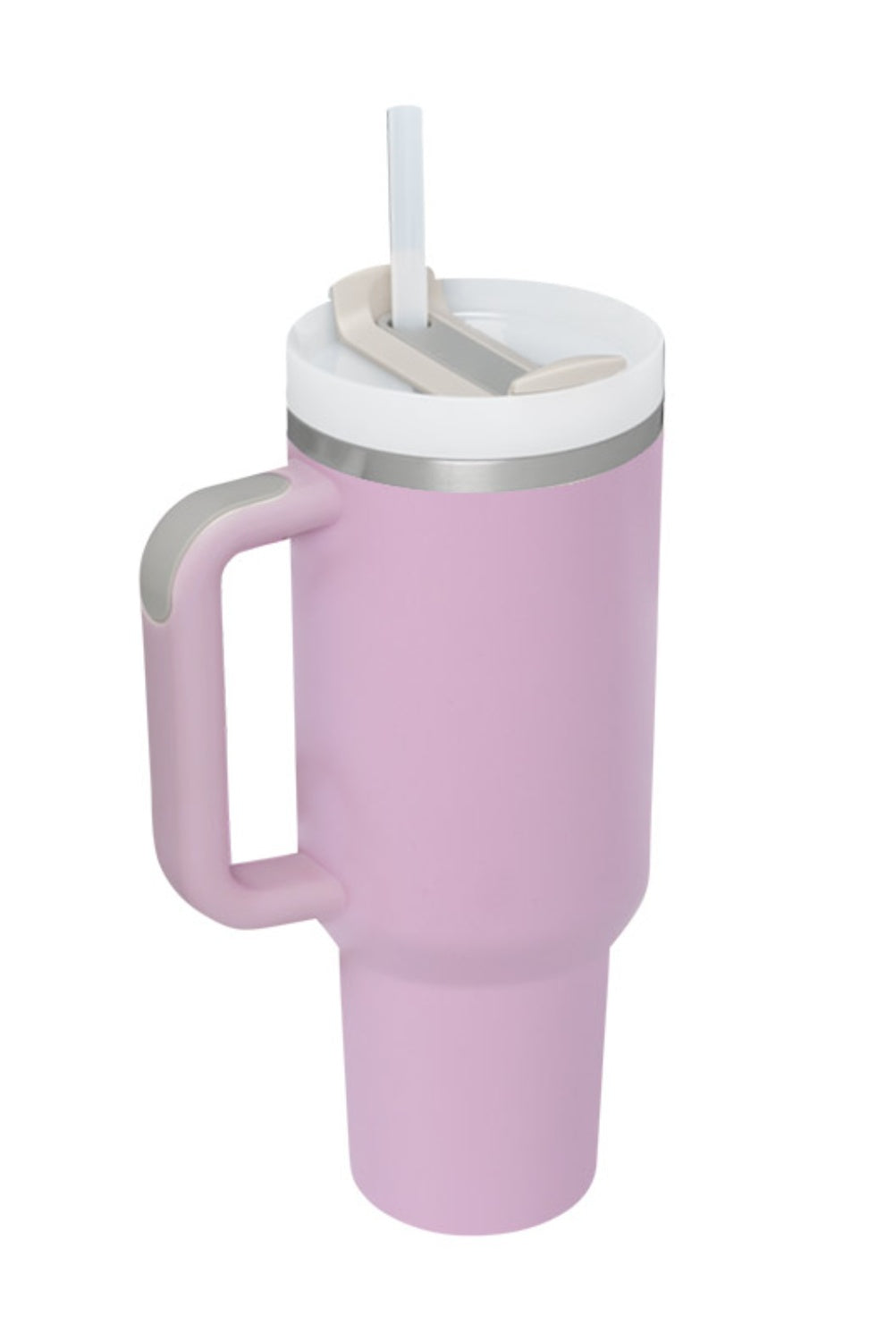Stainless Steel Tumbler with Handle and Straw (Assorted Colors)
