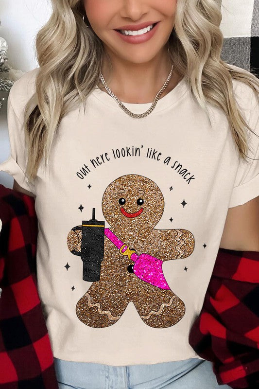 Gingerbread Graphic Tee (Assorted Colors)