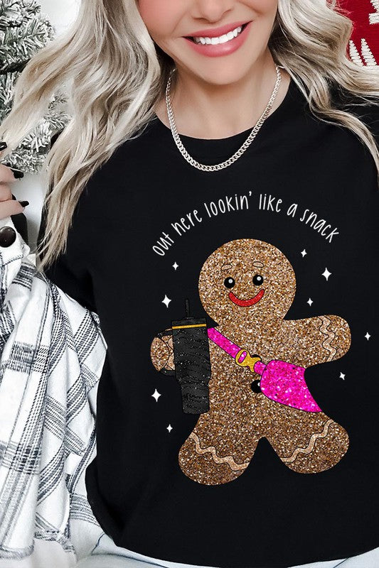 Gingerbread Graphic Tee (Assorted Colors)