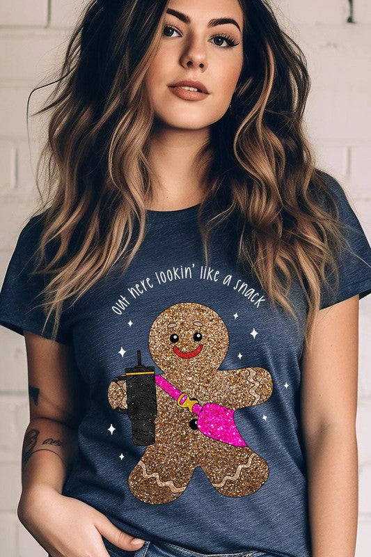 Gingerbread Graphic Tee (Assorted Colors)