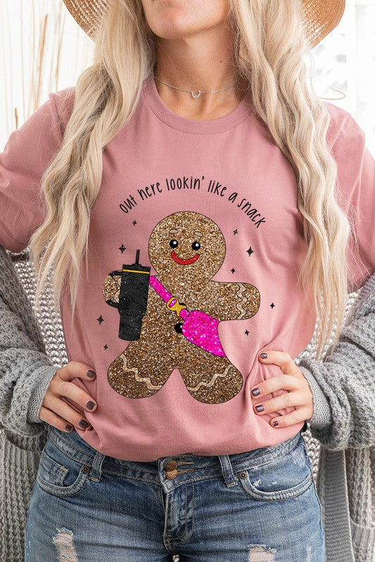 Gingerbread Graphic Tee (Assorted Colors)