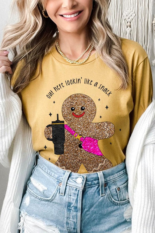 Gingerbread Graphic Tee (Assorted Colors)
