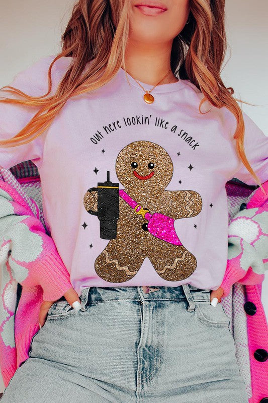 Gingerbread Graphic Tee (Assorted Colors)