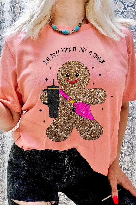 Gingerbread Graphic Tee (Assorted Colors)