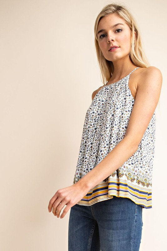 Ellie Printed Halter Top