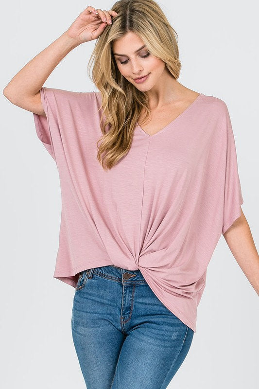 Sophia Knot Front Blouse
