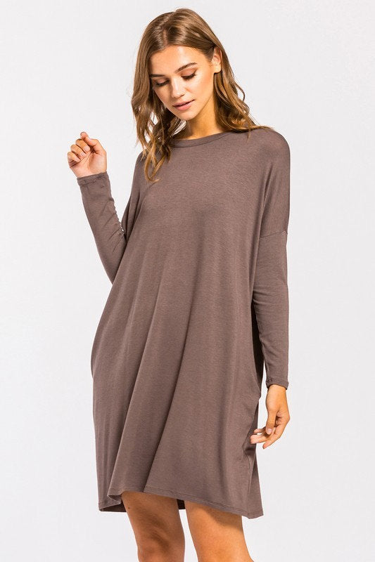 Cameron Jersey Dress Mocha