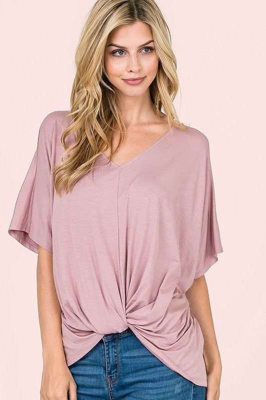 Sophia Knot Front Blouse