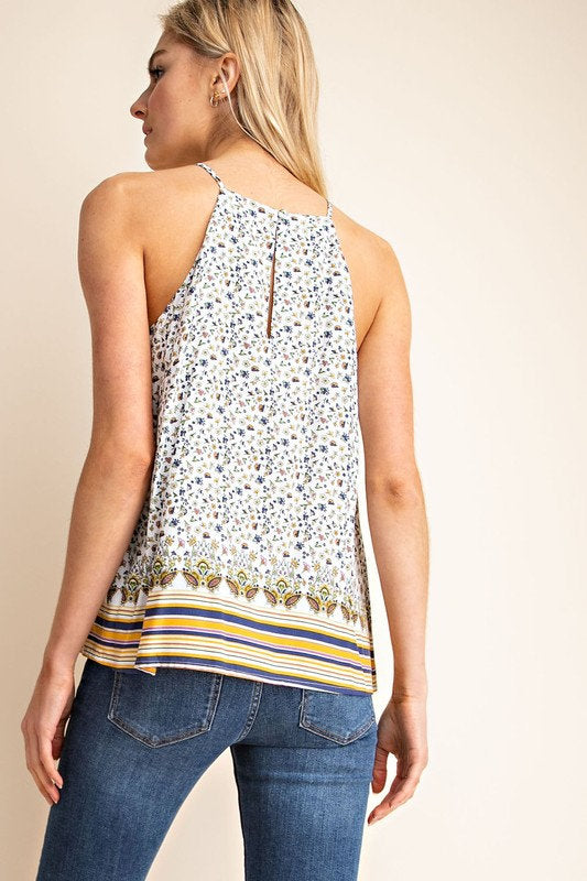 Ellie Printed Halter Top