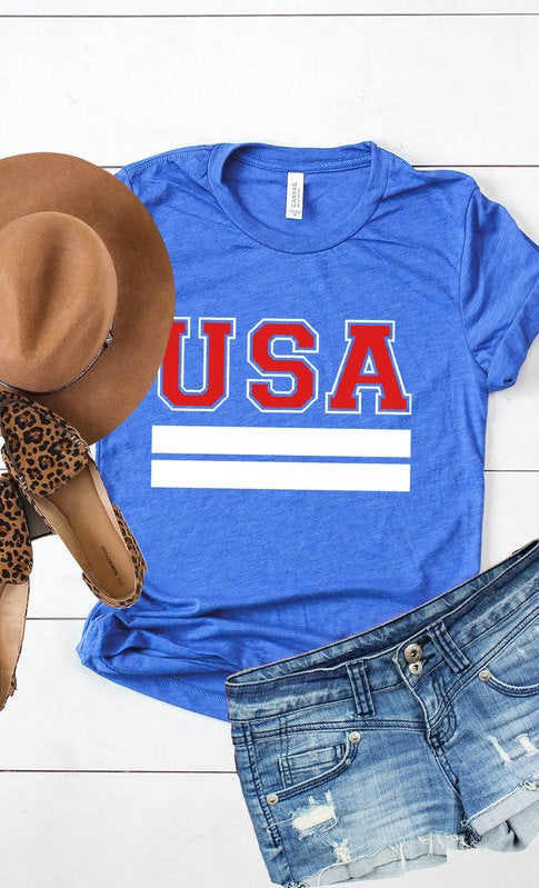 USA Varsity Style Tee