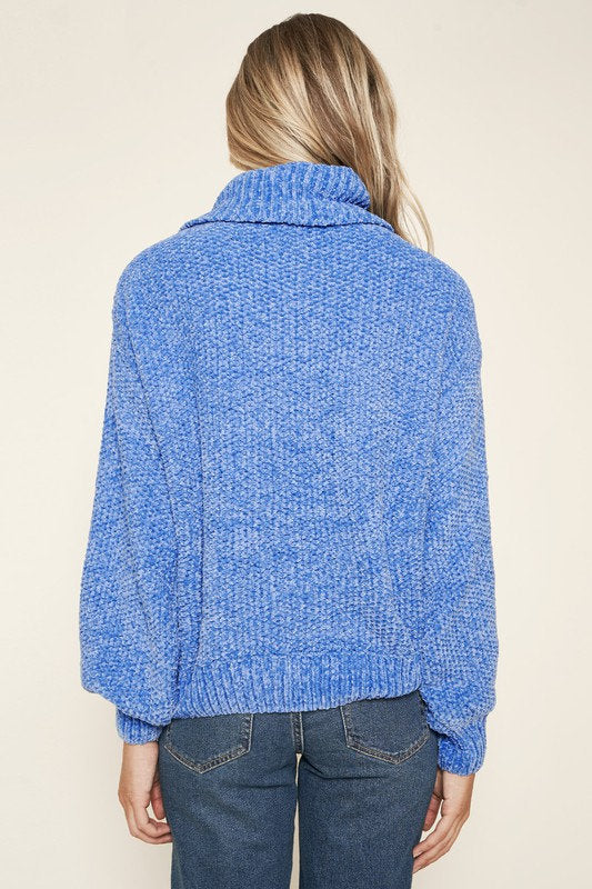 Chenille Turtleneck Sweater