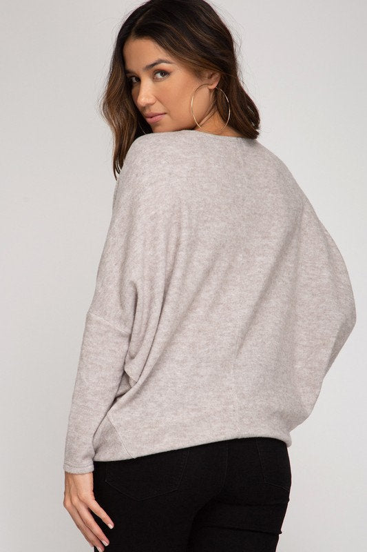 Emily Oatmeal Long Sleeve