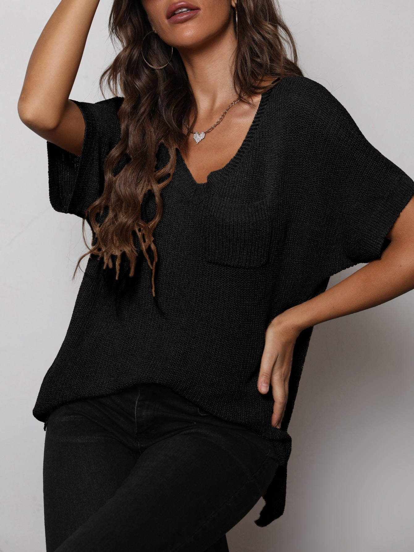 Jamie High-Low Knit Top