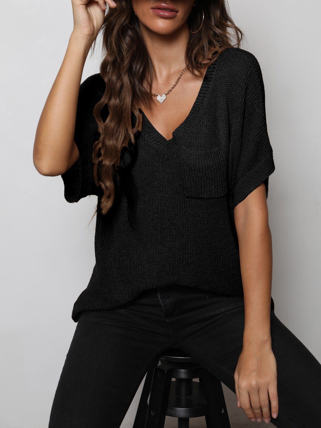 Jamie High-Low Knit Top
