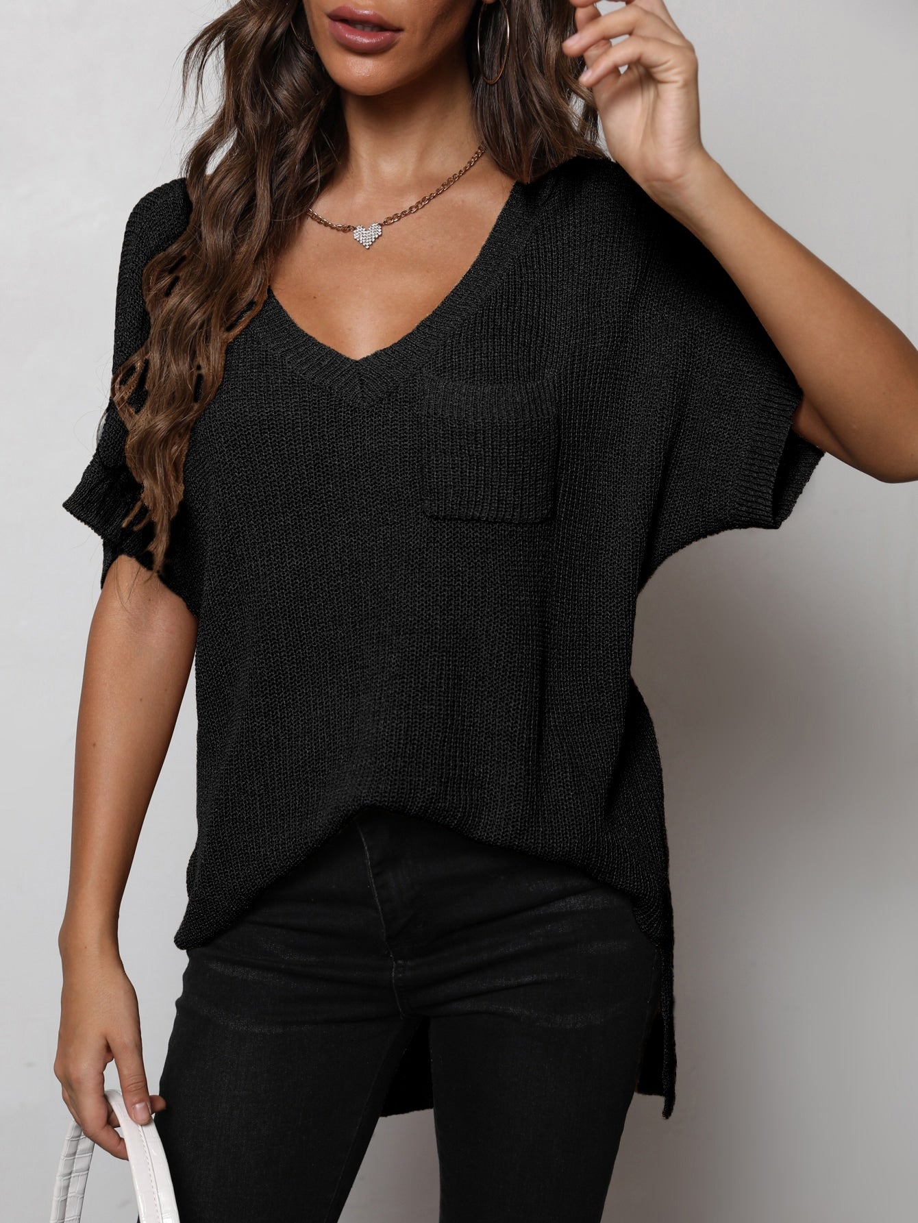 Jamie High-Low Knit Top